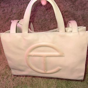 Medium Telfar Shopper Bag in Cream/Beige